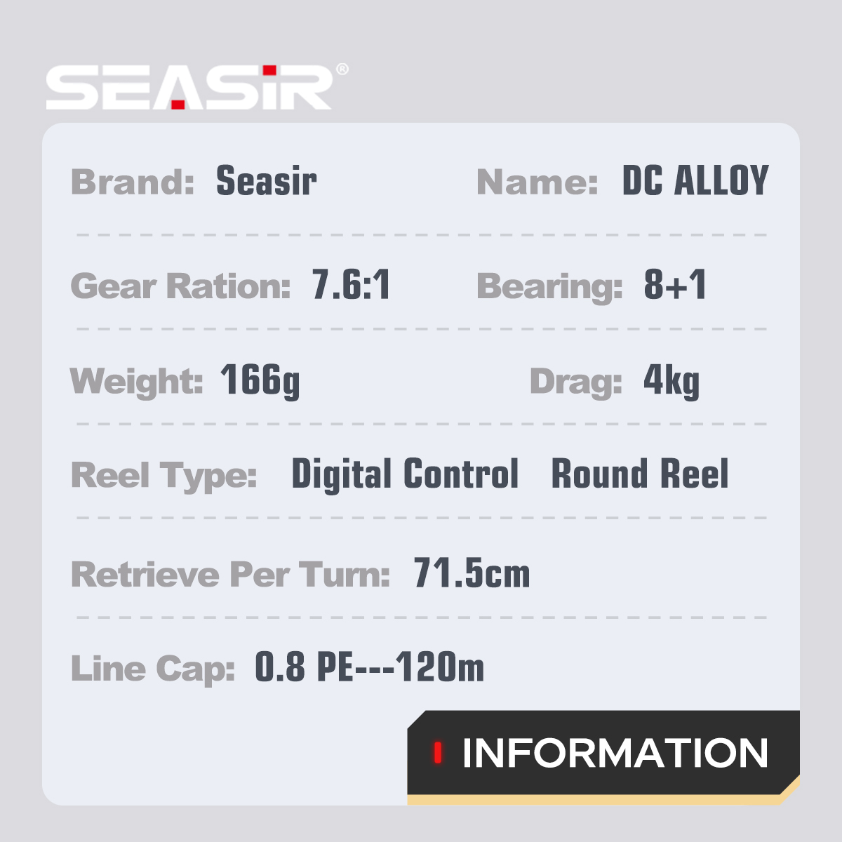SEASIR DC Alloy ALL-metal Roun - Kastking Reel Zephyr 评论和价格