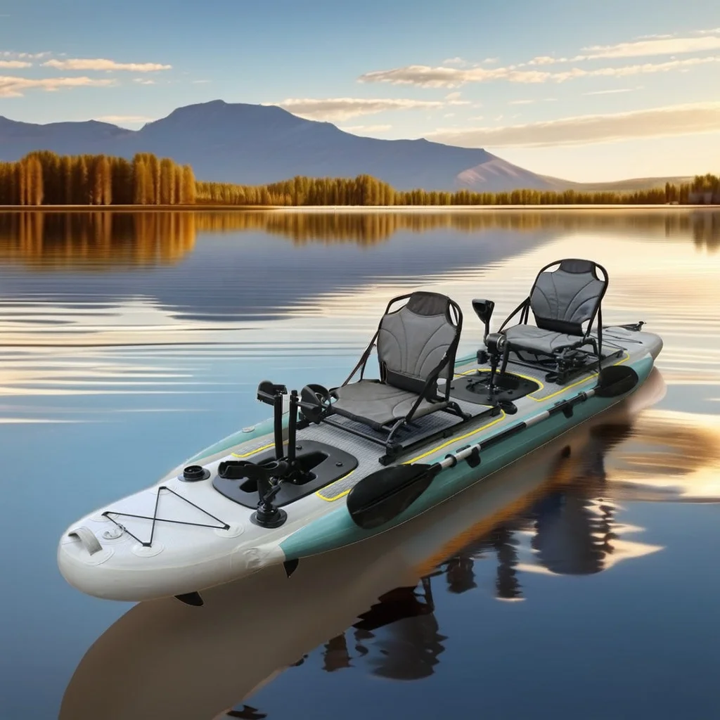 14ft Inflatable Fishing Canoe  - Fishing Boat Seat 评论和价格