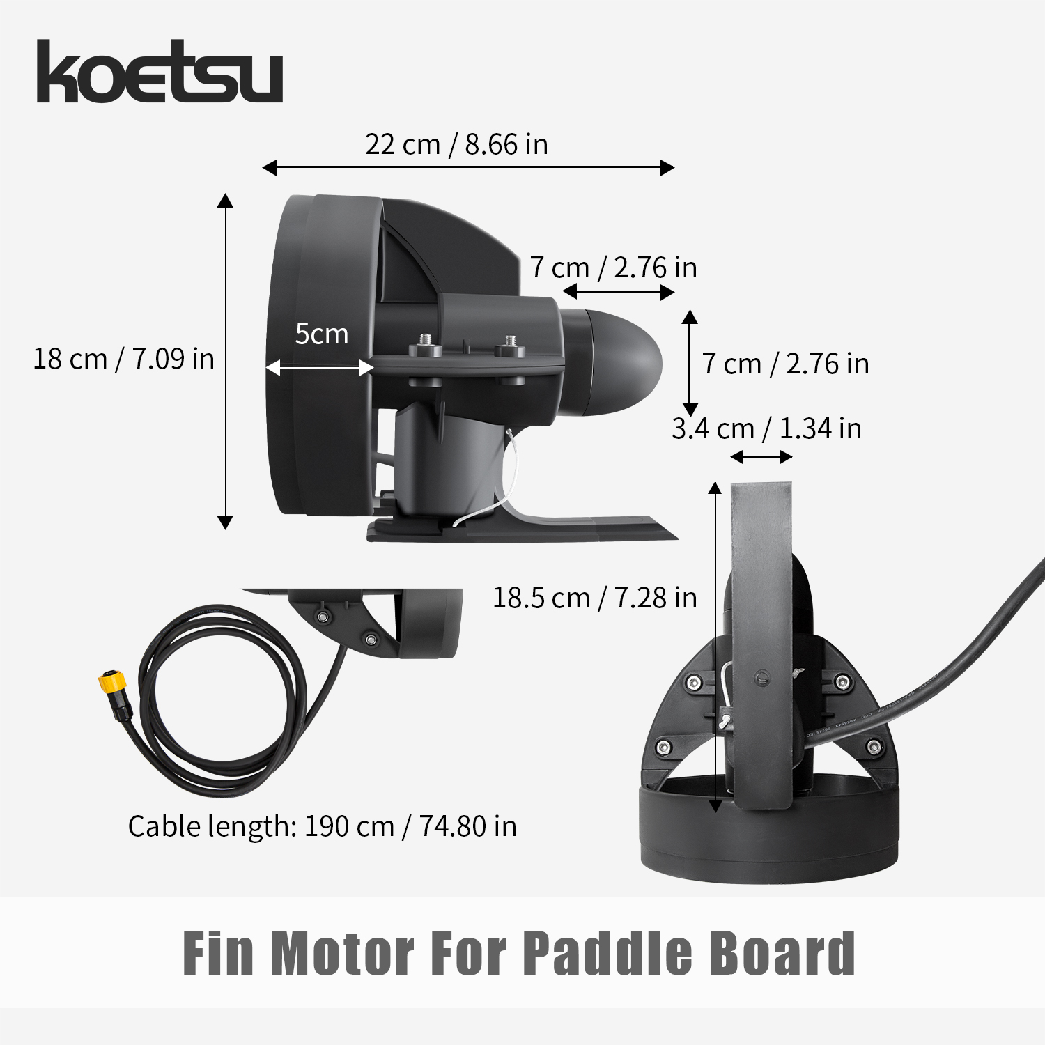 KOETSU Paddle Board Underwater - Fishing Boat Trolling Motor 评论和价格