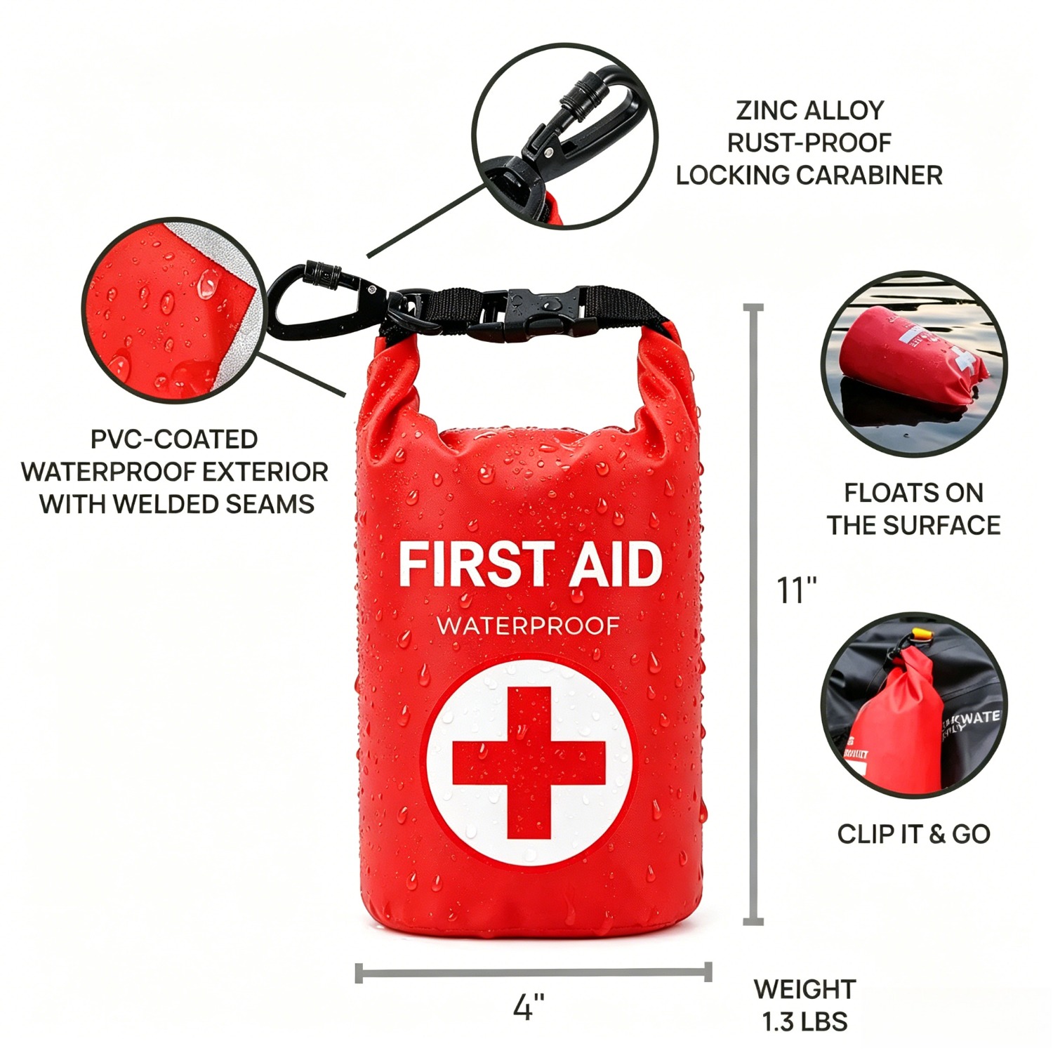 2L Waterproof First Aid Bag Ro - Fishing Boat Oar 评论和价格